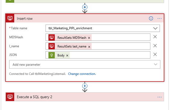 Write the JSON back to SQL table