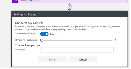 SQL Query concurrency set to “ON” for connector